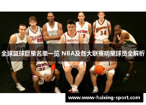 全球篮球巨星名单一览 NBA及各大联赛明星球员全解析